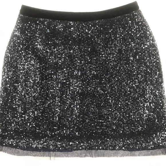 Free People Wild Child Sequined Mini Skirt 6 - Picture 2 of 10